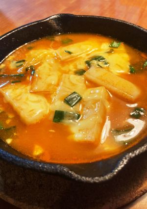 身近な材料で！切り餅でチーズトッポギ風-レシピのメイン写真