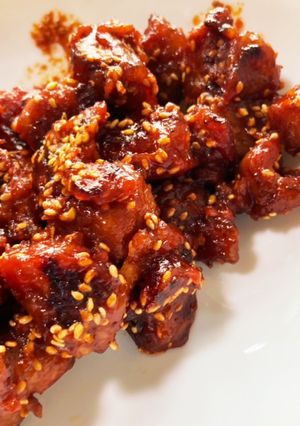 大豆ミートを使ったヤンニョムチキン(風)-レシピのメイン写真