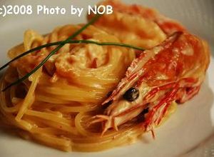 クリスマスのパスタ　エビクリーム-レシピのメイン写真
