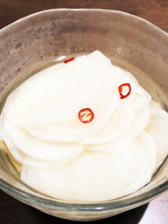 調味料に漬けるだけ【大根の千枚漬け】-レシピのメイン写真
