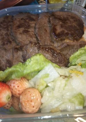 がっつり焼き肉弁当with即興漬け-レシピのメイン写真