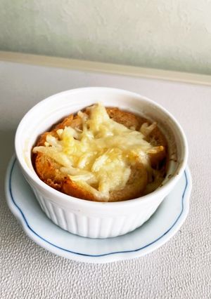 オニオングラタンスープ　熱々で-レシピのメイン写真