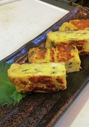 厚焼き玉子　松茸のお吸い物-レシピのメイン写真