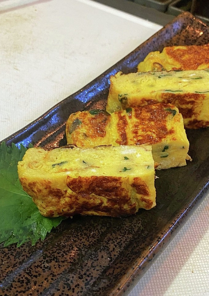厚焼き玉子　松茸のお吸い物-レシピのメイン写真
