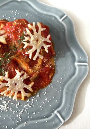 クリスマスに♪トマト煮込みハンバーグ-レシピのメイン写真