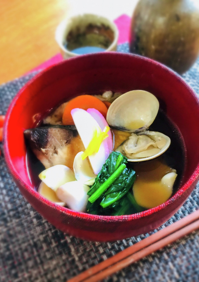 岡山風★ぶりとはまぐりのお雑煮-レシピのメイン写真