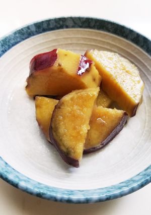 【レンジ調理】さつまいもの煮物-レシピのメイン写真