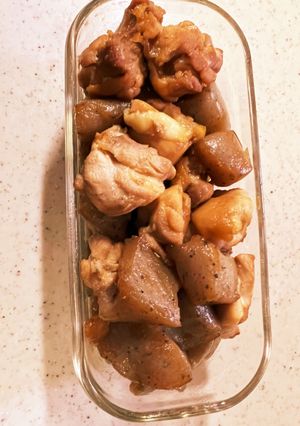 つくりおき。こんにゃくと鶏モモの煮物。-レシピのメイン写真