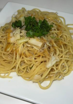 葱とシラスのウニ醤油のパスタ-レシピのメイン写真