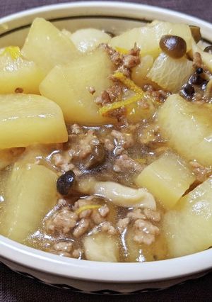 大根とひき肉の柚子あんかけ煮-レシピのメイン写真