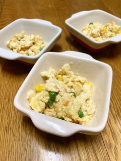 豆腐入り☺スクランブルエッグ-レシピのメイン写真