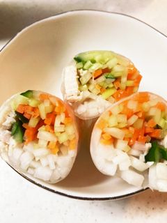 青パパイヤの生春巻き-レシピのメイン写真