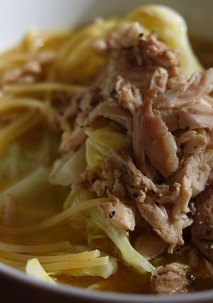 【SE】ローストチキンの残りものパスタ-レシピのメイン写真