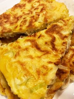 長ネギ大量消費☆卵入りねぎ焼き-レシピのメイン写真