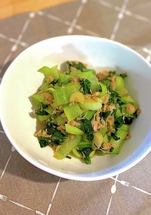 チンゲン菜とツナの中華炒め-レシピのメイン写真
