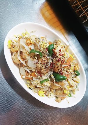 冷凍エビフリッターのシャンタン野菜炒め-レシピのメイン写真