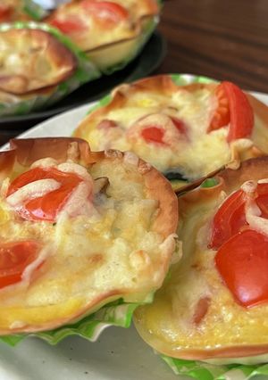 餃子の皮で簡単キッシュ-レシピのメイン写真