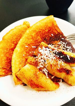 オートミールプロテインパンケーキ-レシピのメイン写真