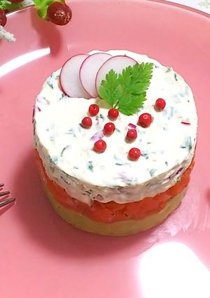 アボカドクリームチーズのサーモンタルタル-レシピのメイン写真