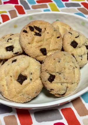 超簡単☆チョコチップメロンパンクッキー♫-レシピのメイン写真