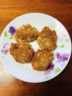 長芋と挽肉のお焼き-レシピのメイン写真