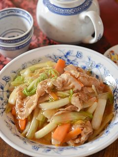 豚バラ白菜のあんかけ中華丼-レシピのメイン写真