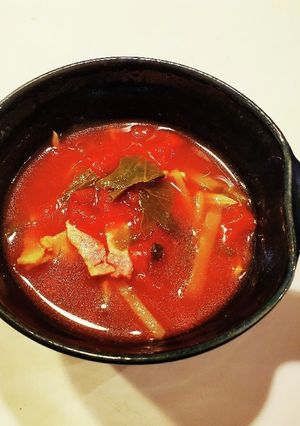 残ったセロリの葉で☆トマトスープ-レシピのメイン写真