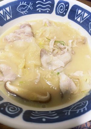 薄切り大根と豚バラのみそしゃぶしゃぶ-レシピのメイン写真