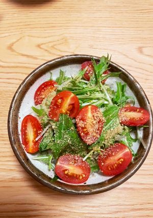 大根と水菜とトマトの簡単さっぱりサラダ-レシピのメイン写真