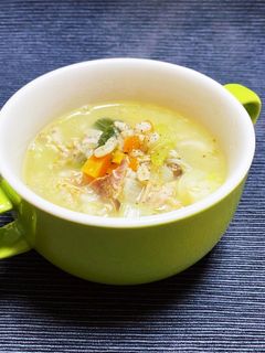 コストコチキンで!もち麦チキンスープ-レシピのメイン写真