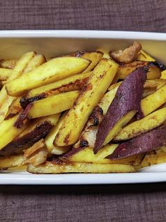 さつまいもと豚バラ肉の炒め物-レシピのメイン写真