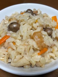 むかご入り・具多めのもち麦炊き込みご飯♬-レシピのメイン写真