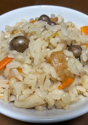 むかご入り・具多めのもち麦炊き込みご飯♬-レシピのメイン写真