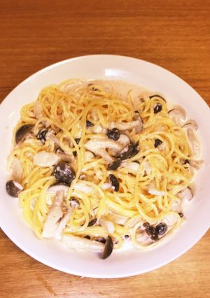 しめじタップリ明太クリームパスタ-レシピのメイン写真