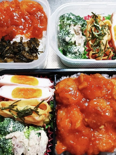 高校生息子&旦那弁当(12/6)-レシピのメイン写真