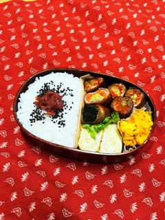 12/6 人参キャベツ肉巻き弁当-レシピのメイン写真