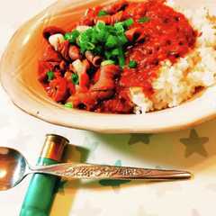 รูปของ 猪ホルモン甘辛スタミナカレー