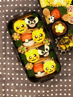 キャラ弁 ポケモン稲荷弁当-レシピのメイン写真