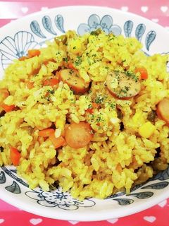 炊き込みで簡単♪カレーピラフ-レシピのメイン写真