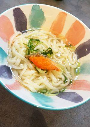 琥珀だしを使ったシャケうどん-レシピのメイン写真