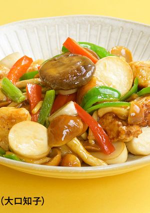 高野豆腐の唐揚げときのこたっぷり甘酢あん-レシピのメイン写真