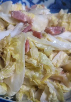 白菜とカリカリベーコンのサラダ-レシピのメイン写真