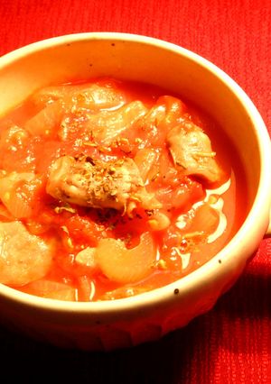 ポカポカ！砂肝のトマト煮・簡単３ステップ-レシピのメイン写真