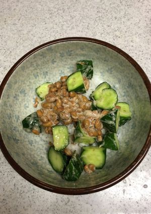 胡瓜納豆丼-レシピのメイン写真