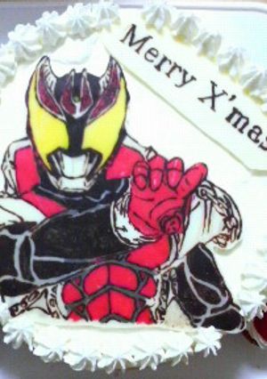 ｷｬﾗｹｰｷ（仮面ﾗｲﾀﾞｰｷﾊﾞ）-レシピのメイン写真