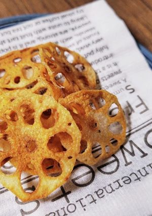 パリッと美味しいれんこんチップス♪-レシピのメイン写真