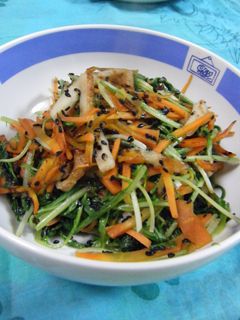 水菜のシャキシャキ炒め♪-レシピのメイン写真