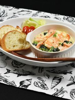 濃厚!海老とサーモンのクリーム煮-レシピのメイン写真