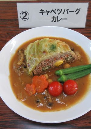 キャベツバーグカレー-レシピのメイン写真