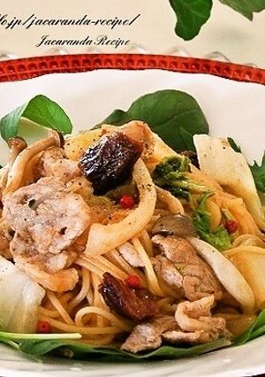 デーツと白菜のトマトパスタ-レシピのメイン写真